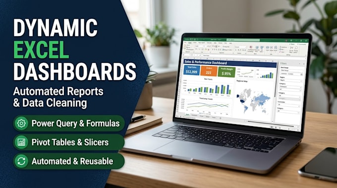 create dynamic excel dashboards and clean data