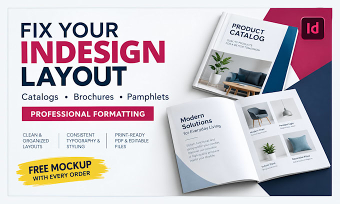 Simple Layout Design Indesign Fix adobe indesign layout formatting catalog brochure pamphlet layout ...