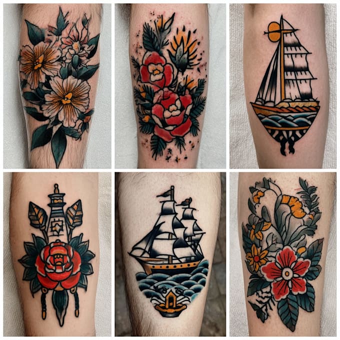 make a traditional or neo traditional tattoo design