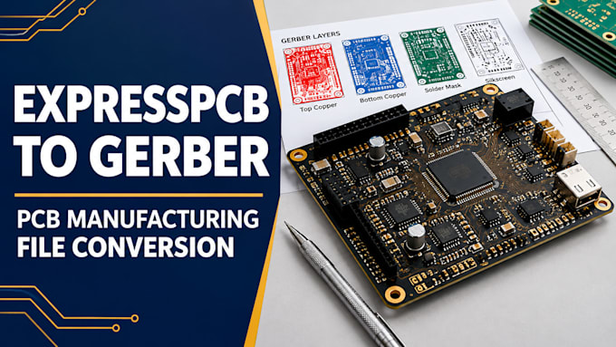 convert expresspcb files to gerber files for pcb manufacture