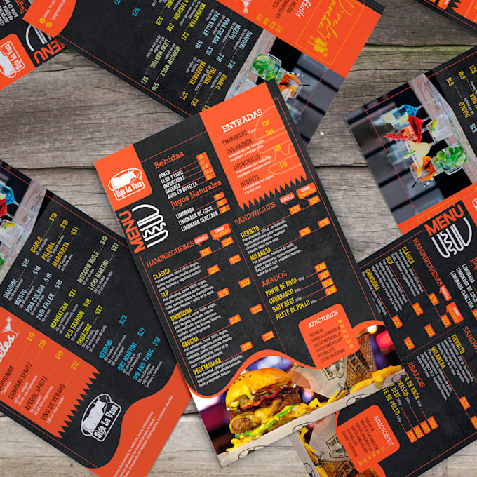 modern restaurant menu design