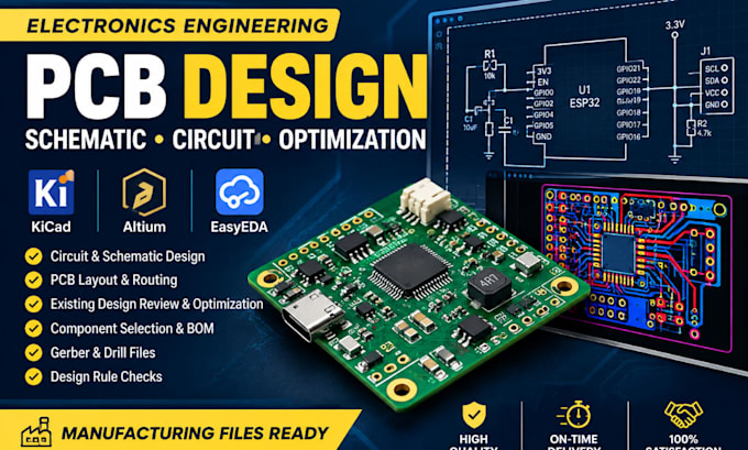 design schematic pcb circuit and help you improve or optimize an existing design