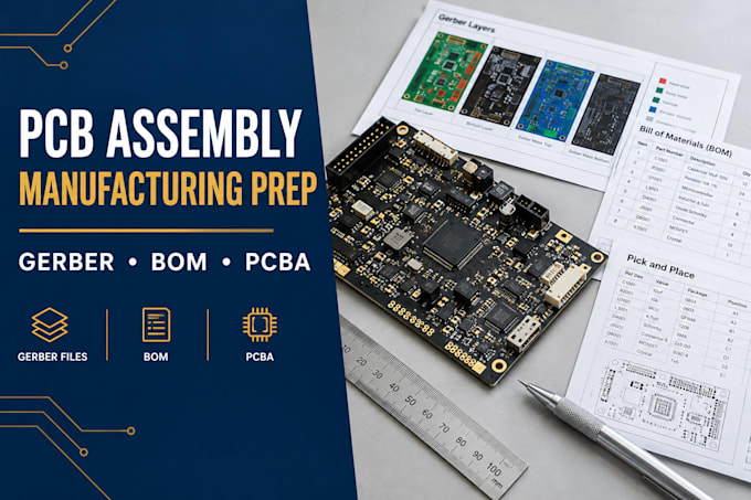 prepar pcb for pcba assembly and jlcpcb pcbway production