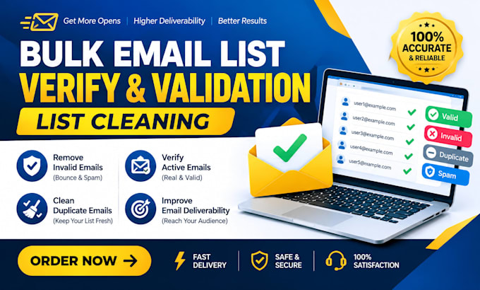 verify bulk email, validation email, list cleaning email marketing