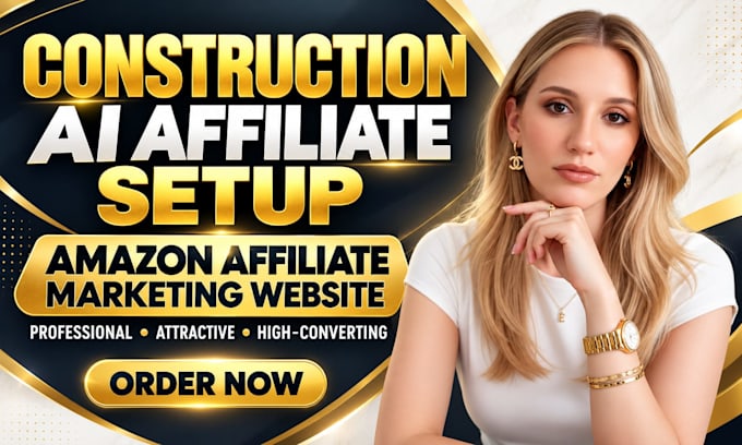 create construction ai affiliate setup and amazon affiliate marketing website