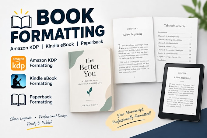 do book formatting amazon kdp book formatting kindle ebook paperback formatting