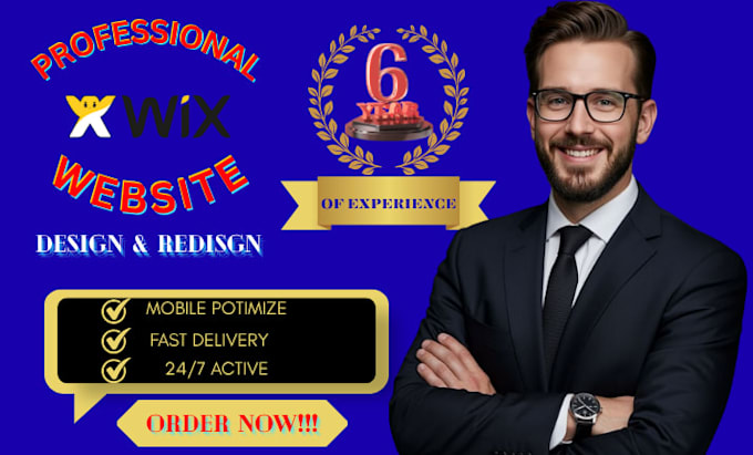 design and redesign modern, responsive wix websites