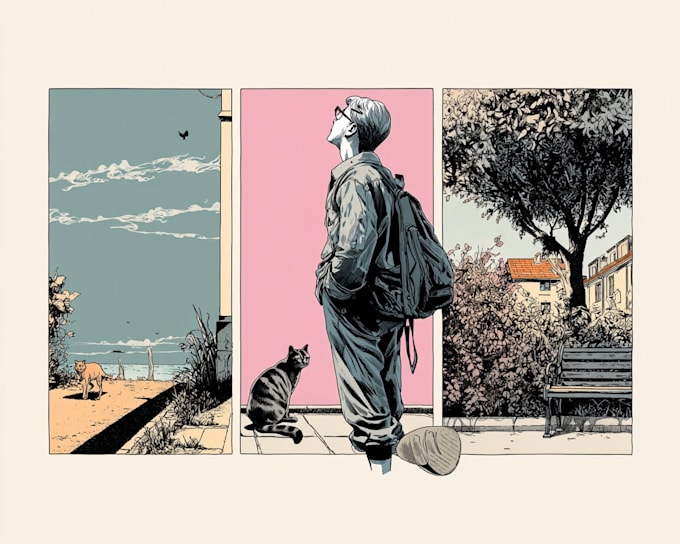 draw custom comic book pages, graphic novel art, and sequential illustration