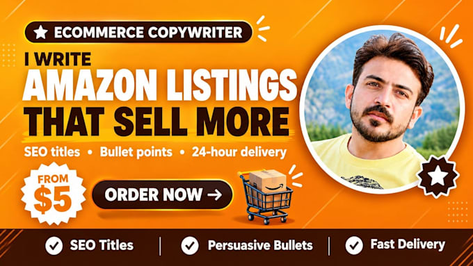write amazon product listings with SEO titles and bullet points