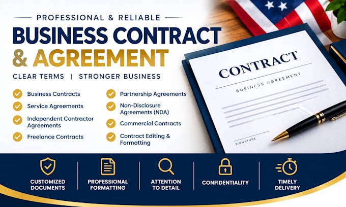 draft a professional business contract and agreement
