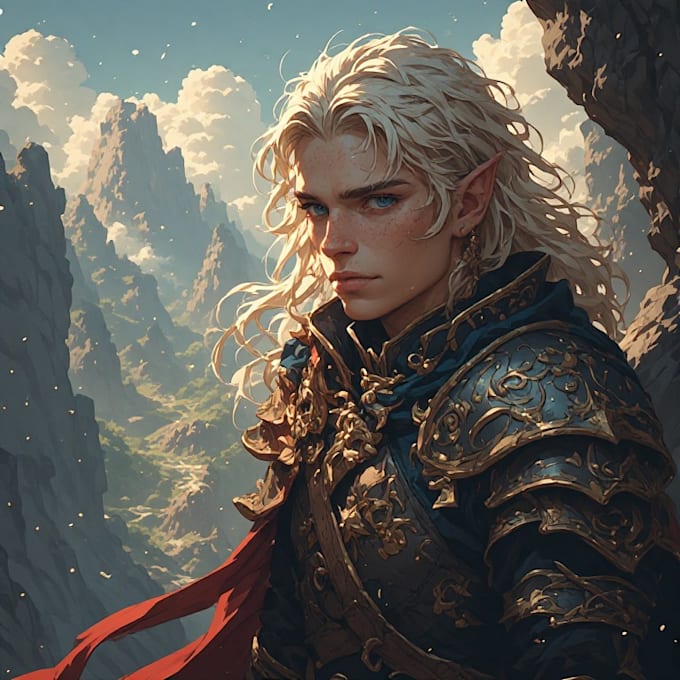 create cinematic fantasy character artwork
