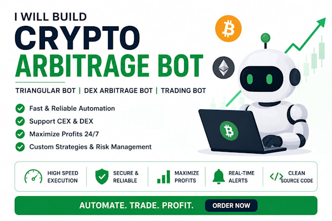 build crypto arbitrage bot, dex arbitrage bot, triangular, solana arbitrage bot