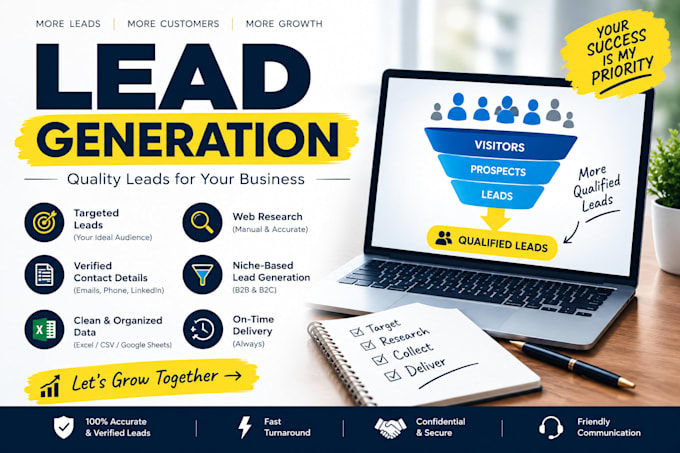 do b2b lead generation and collect prospect email list
