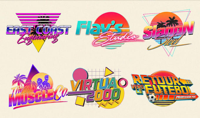 draw a unique psychedelic vintage retro logo art