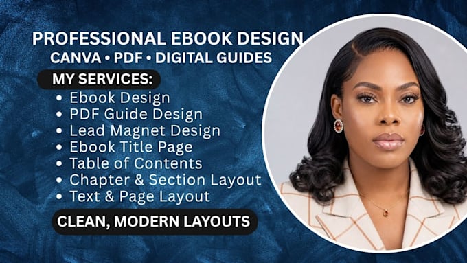 design a professional ebook and PDF guide in canva
