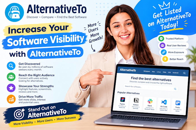increase your software visibility with alternativeto promotion