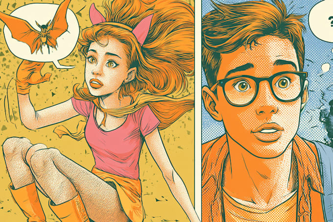 comic book illustration with comic book illustrator