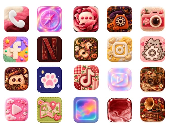 custom ios and android app icon pack design