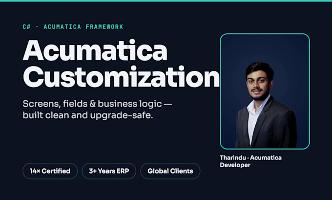 customize your acumatica screens, fields, and business logic