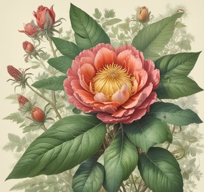 hand paint botanical illustrations
