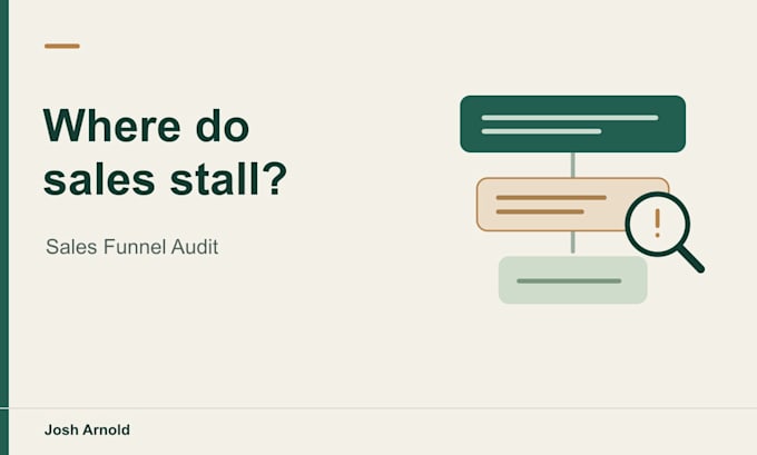 audit your sales funnel and identify conversion bottlenecks