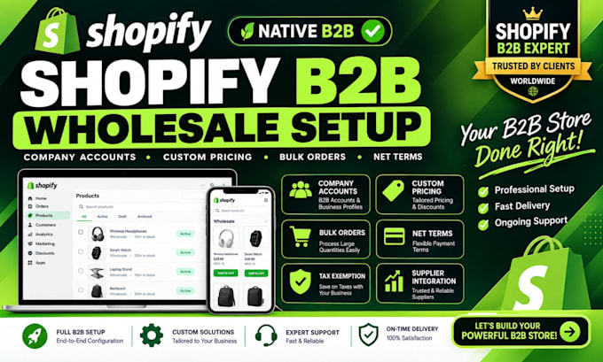build a shopify b2b wholesale store with custom pricing