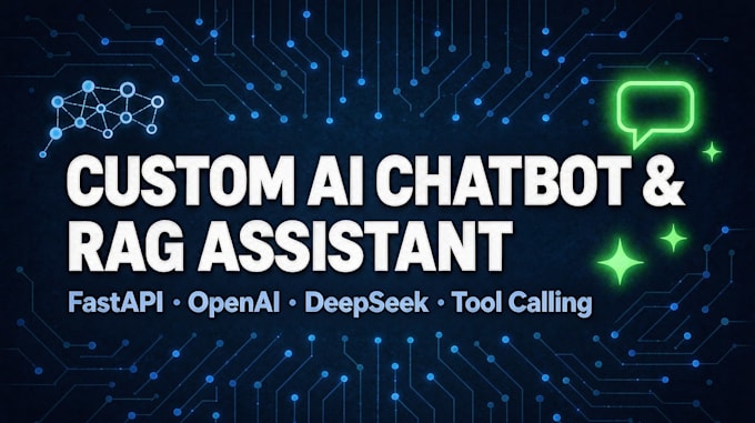 build a custom ai chatbot or rag assistant with openai or deepseek