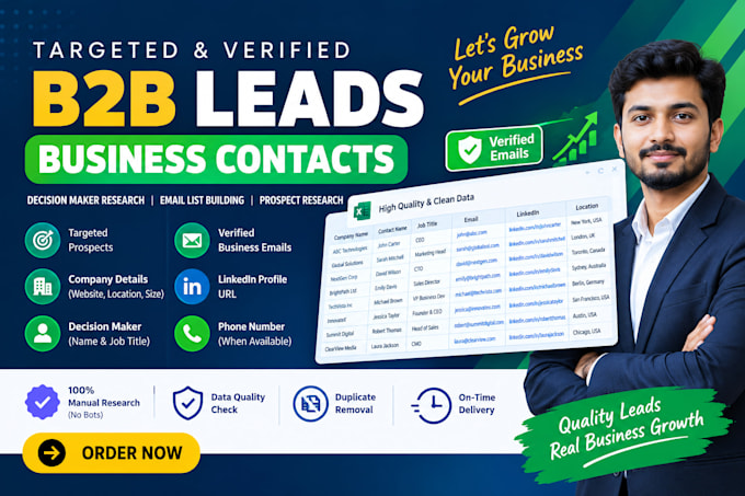 research b2b decision makers and verify business emails