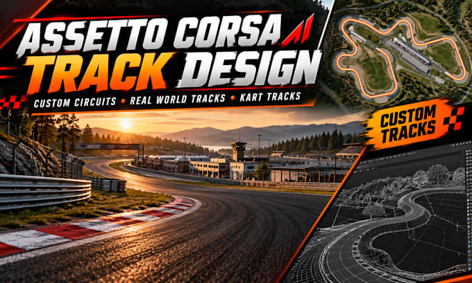 create custom assetto corsa tracks and realistic racing circuits