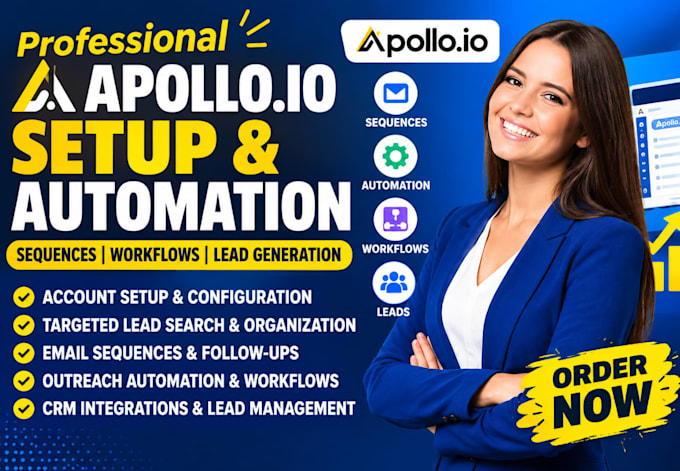 setup apollo io, apollo io sequence, apollo io automation and apollo io workflow