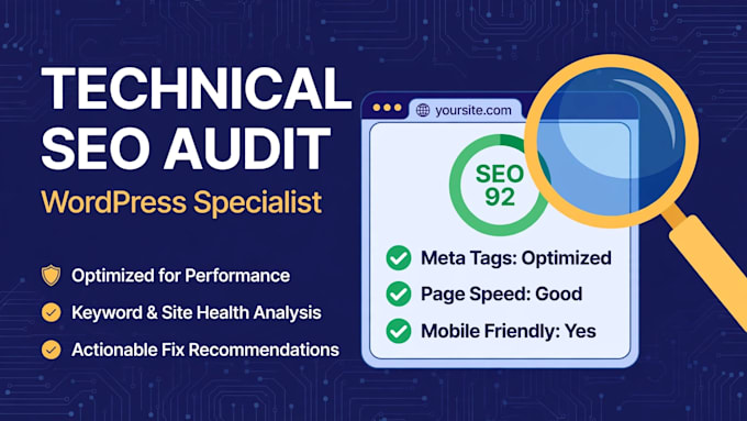 do a complete technical SEO audit of your wordpress website