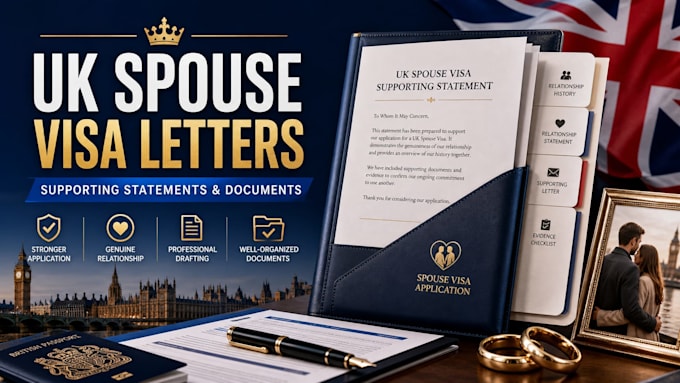 write UK spouse visa supporting letters and statements