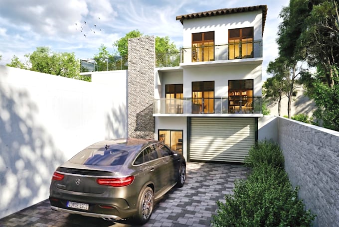 do architectural 3d rendering and sketchup modeling
