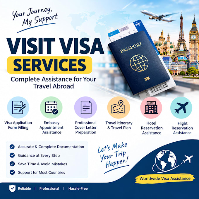 handle visit visa applications and travel documents
