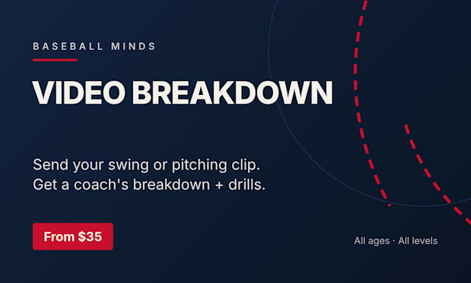 analyze your baseball swing or pitching video with a drill plan