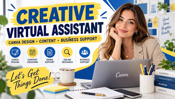 be your creative virtual assistant for canva and business support