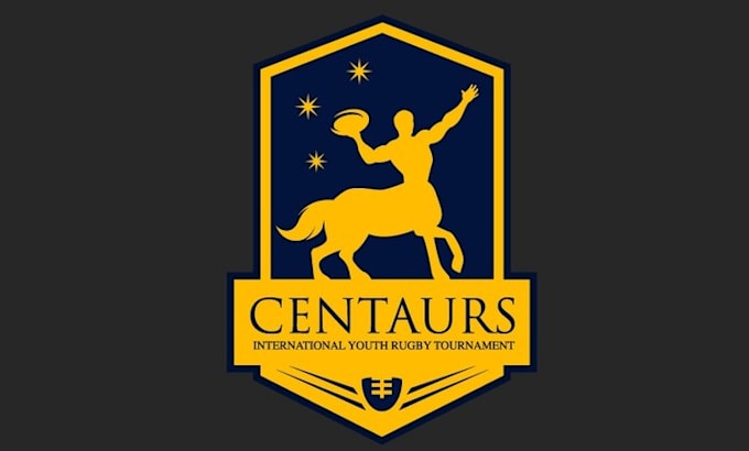 design modern centaurs rugby event logo