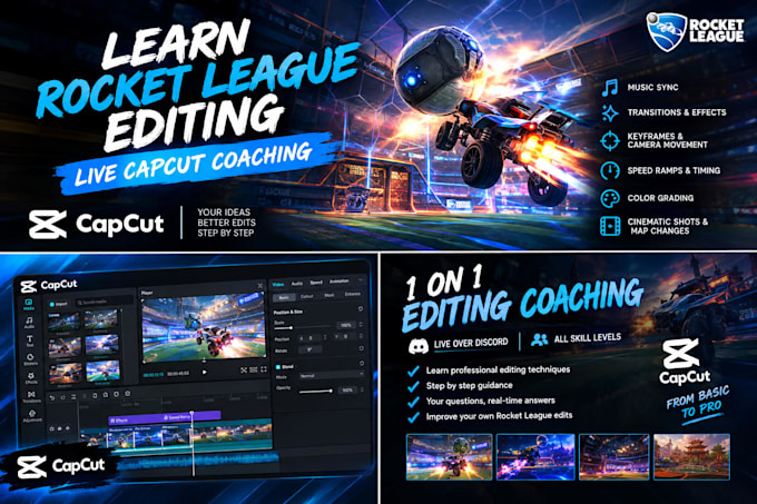 teach you how to make professional rocket league edits in capcut