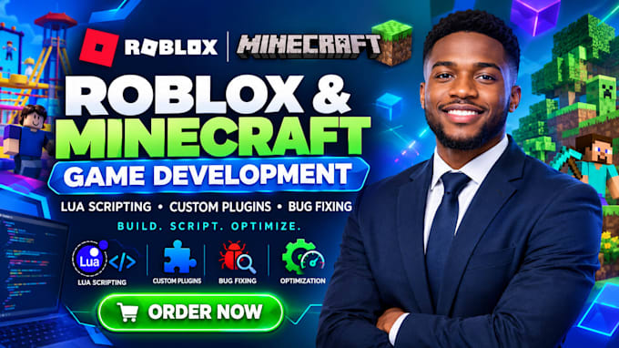 create roblox lua scripts and minecraft game content