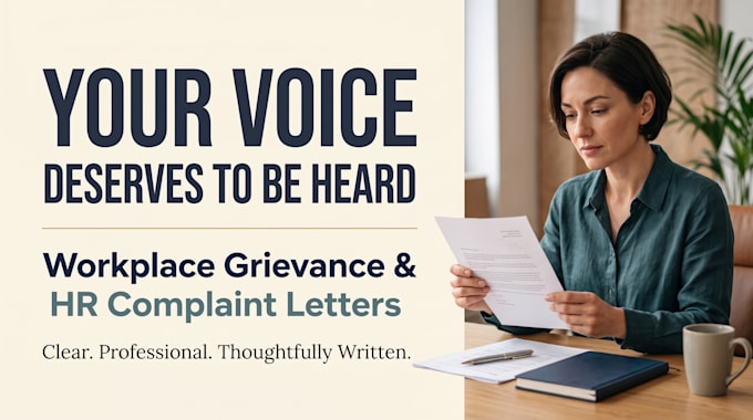 write a professional workplace grievance or HR complaint letter