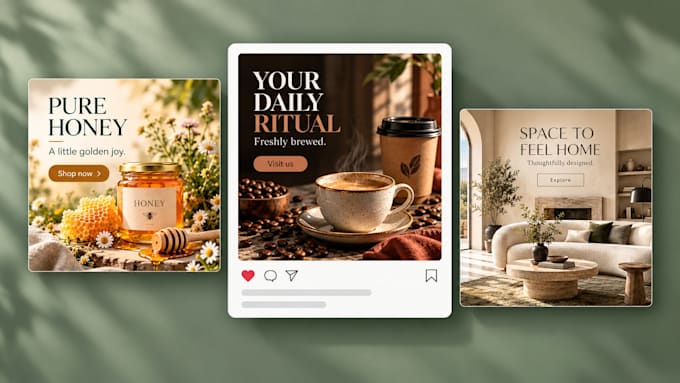 do instagram and meta ad design, static or animated