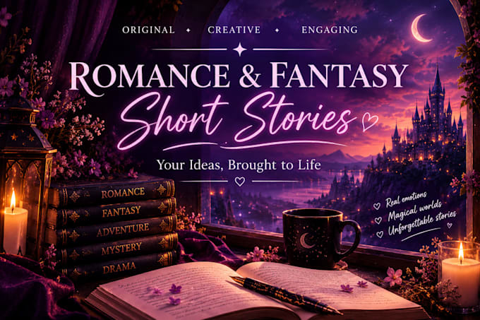 write engaging romance and fantasy stories