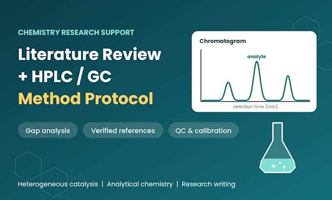 write a chemistry literature review and an hplc or gc method protocol