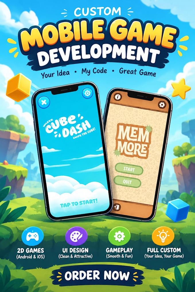 create 2d game in unity with custom mechanics