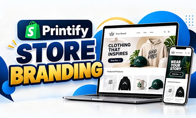 customize and brand your printify pop up store