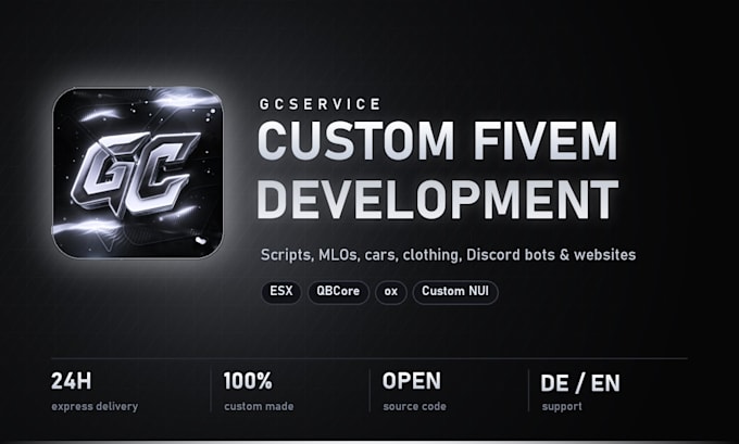 make custom fivem scripts, discord bots, websites