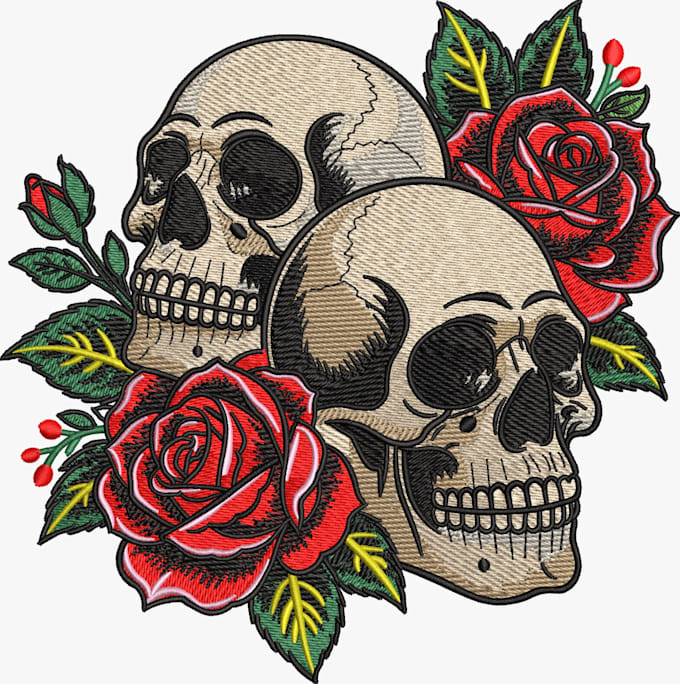 do embroidery digitizing logo to dst pes emb in 2 hours