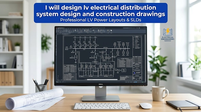 design lv electrical distribution system design and construction drawings