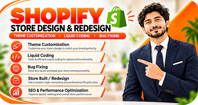 customize your shopify theme, design, redesign, or rebuild your store