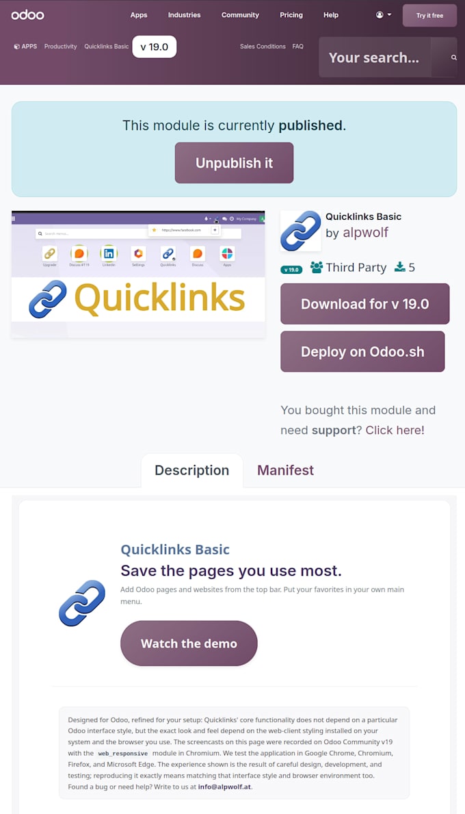 customize your odoo module